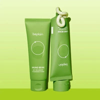 Beplain Korean Mung Bean Pore Serum, Deep Cleansing Foam, Makeup Remover Oil, and Clay Mask for Firming Skin Care