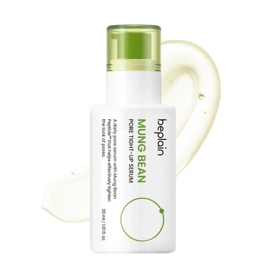 Beplain Korean Mung Bean Pore Serum, Deep Cleansing Foam, Makeup Remover Oil, and Clay Mask for Firming Skin Care