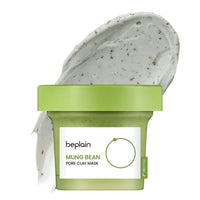 Beplain Korean Mung Bean Pore Serum, Deep Cleansing Foam, Makeup Remover Oil, and Clay Mask for Firming Skin Care
